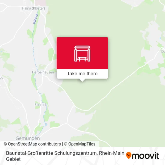 Карта Baunatal-Großenritte Schulungszentrum