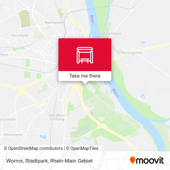 Карта Worms, Stadtpark