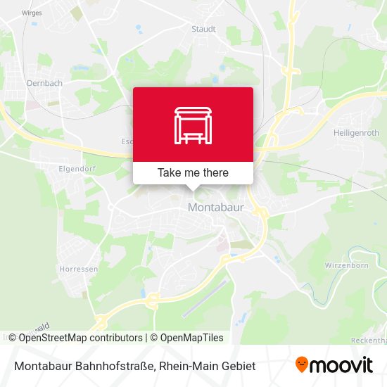 Карта Montabaur Bahnhofstraße