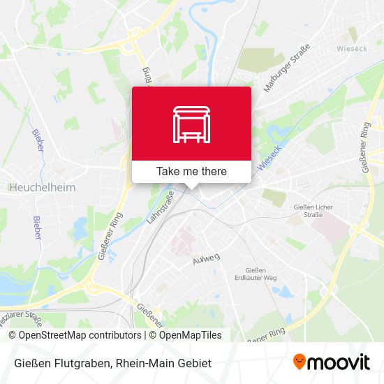 Карта Gießen Flutgraben