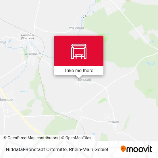 Карта Niddatal-Bönstadt Ortsmitte