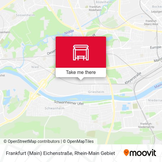 Карта Frankfurt (Main) Eichenstraße