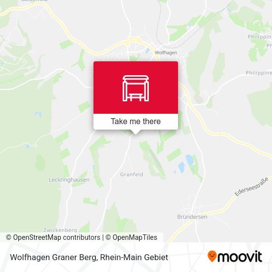 Карта Wolfhagen Graner Berg