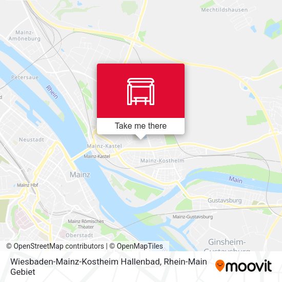 Карта Wiesbaden-Mainz-Kostheim Hallenbad