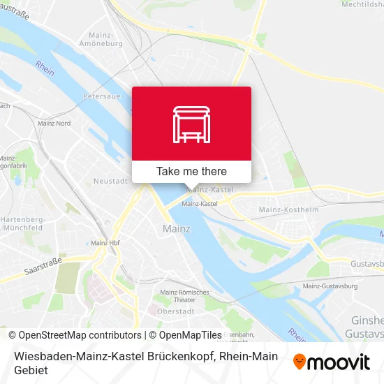 Карта Wiesbaden-Mainz-Kastel Brückenkopf