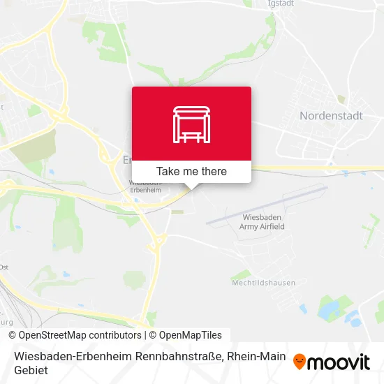 Карта Wiesbaden-Erbenheim Rennbahnstraße