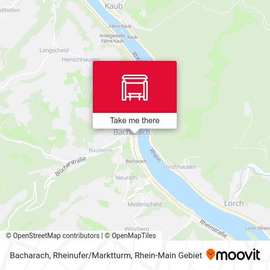 Карта Bacharach, Rheinufer/Marktturm