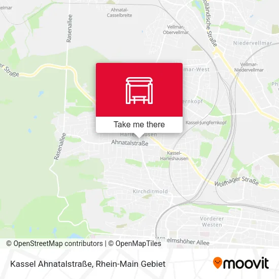 Карта Kassel Ahnatalstraße