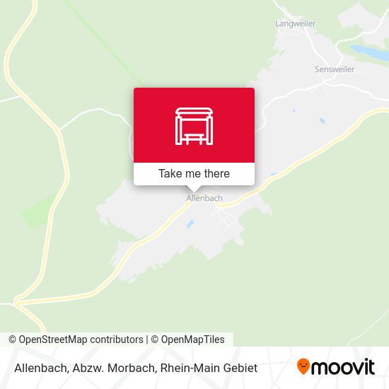 Карта Allenbach, Abzw. Morbach