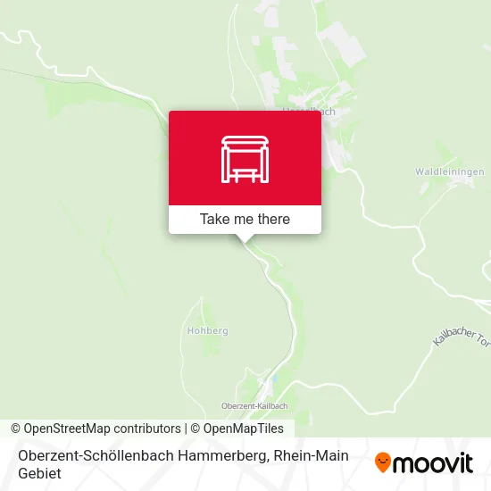Карта Oberzent-Schöllenbach Hammerberg