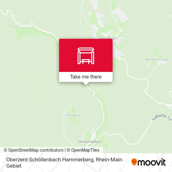 Карта Oberzent-Schöllenbach Hammerberg