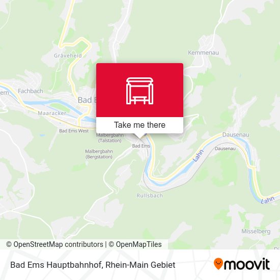Карта Bad Ems Hauptbahnhof
