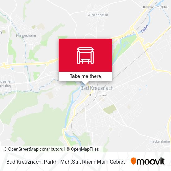 Карта Bad Kreuznach, Parkh. Müh.Str.