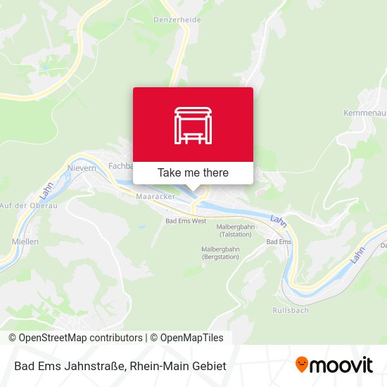Карта Bad Ems Jahnstraße