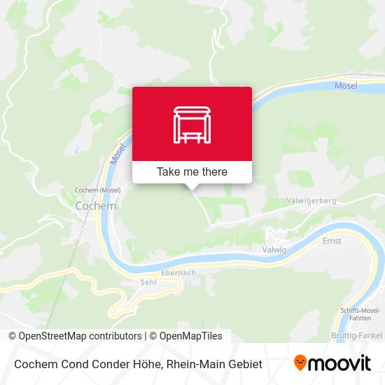 Карта Cochem Cond Conder Höhe