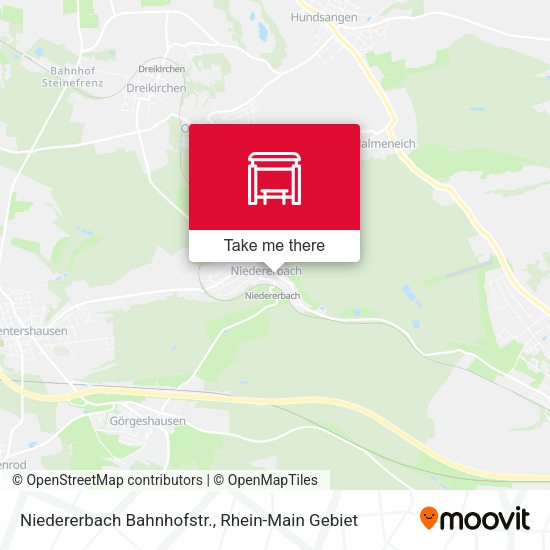 Карта Niedererbach Bahnhofstr.