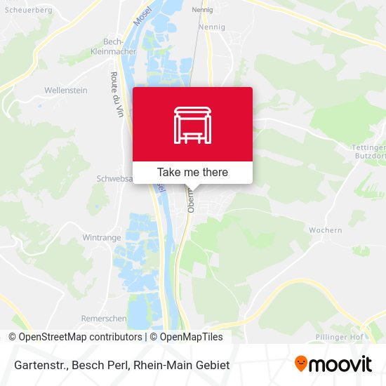 Карта Gartenstr., Besch Perl