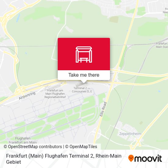 Frankfurt (Main) Flughafen Terminal 2 map