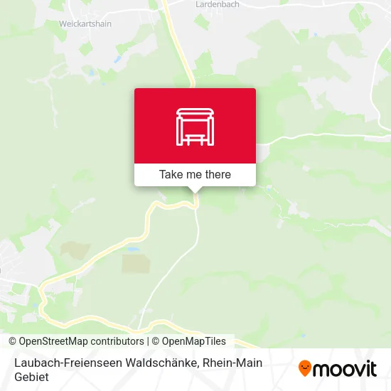 Карта Laubach-Freienseen Waldschänke