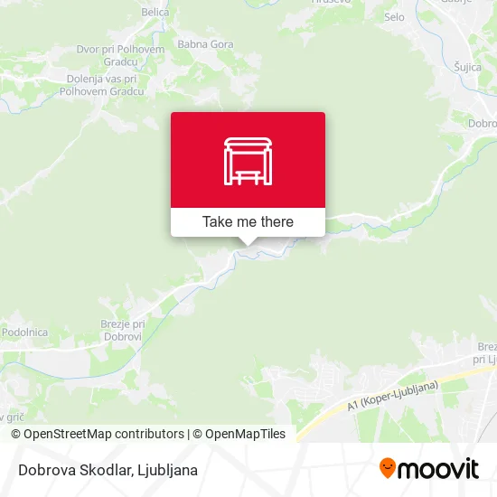 Dobrova Skodlar map