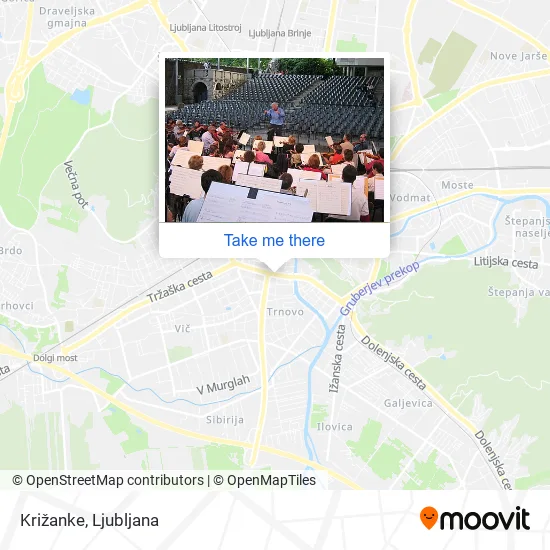 Križanke map