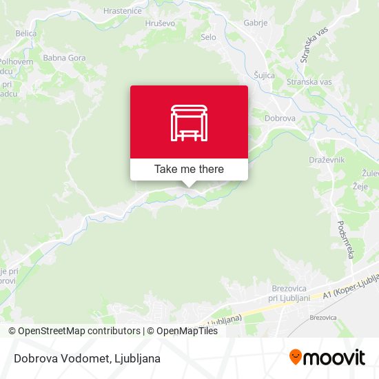 Dobrova Vodomet map