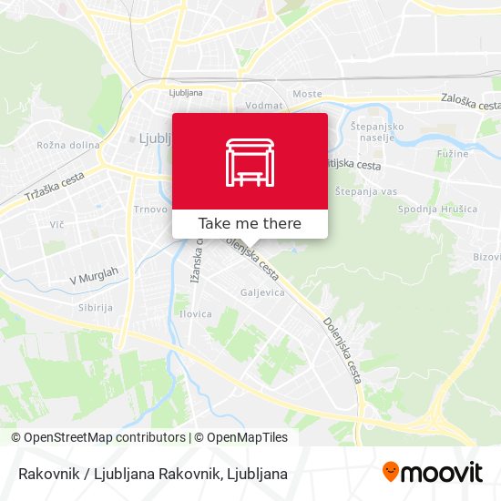Rakovnik / Ljubljana Rakovnik map