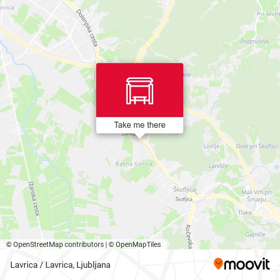 Lavrica / Lavrica map