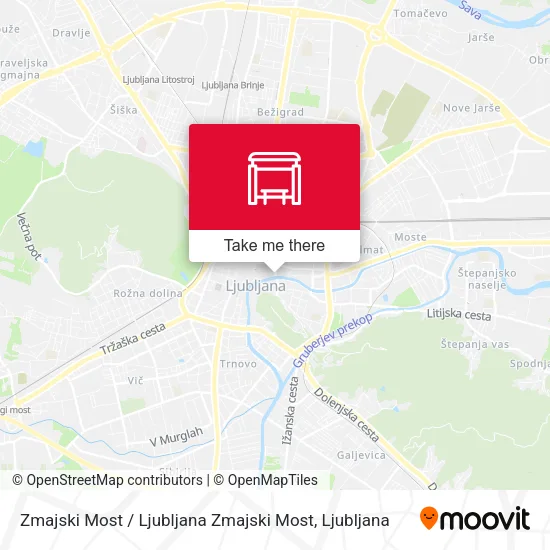 Zmajski Most / Ljubljana Zmajski Most map