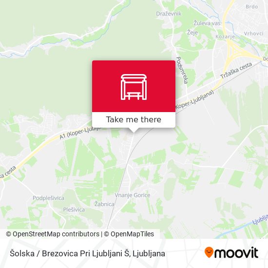 Šolska / Brezovica Pri Ljubljani Š map