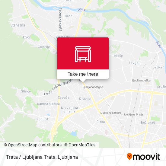 Trata / Ljubljana Trata map