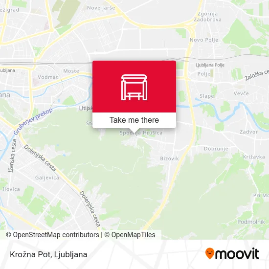 Krožna Pot map