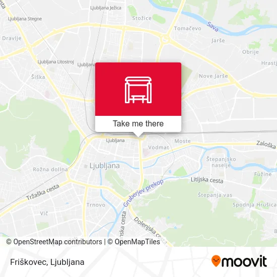 Friškovec map