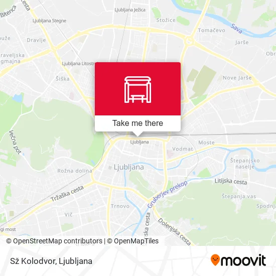 Sž Kolodvor map