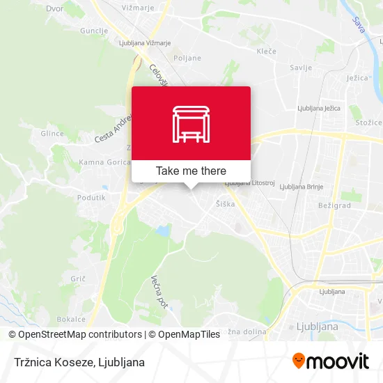 Tržnica Koseze map