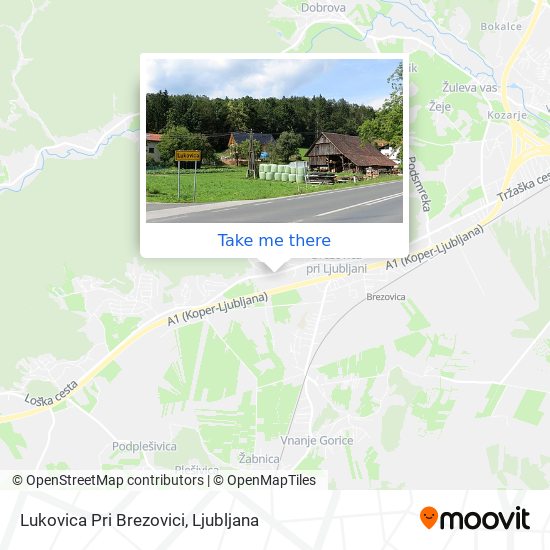 Lukovica Pri Brezovici map