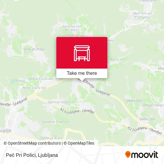 Peč Pri Polici map