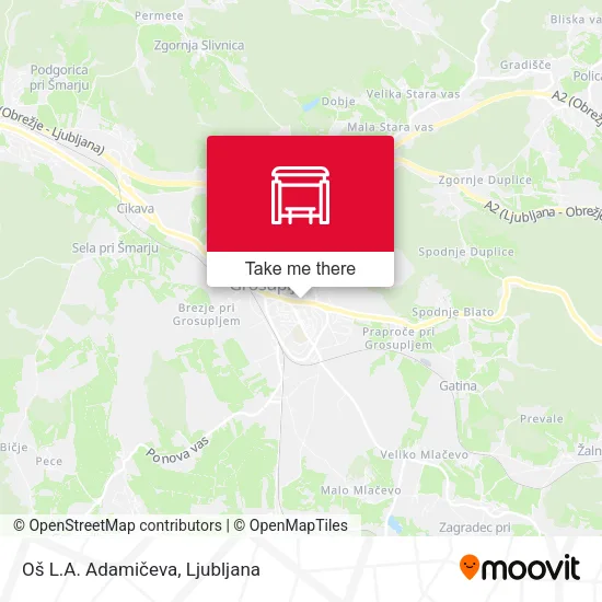 Oš L.A. Adamičeva map