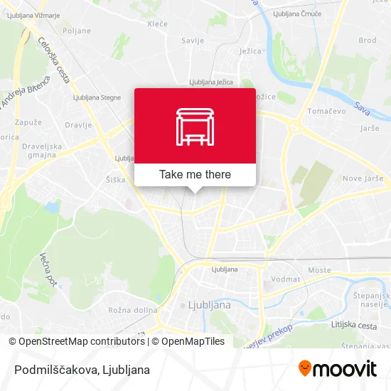 Podmilščakova map