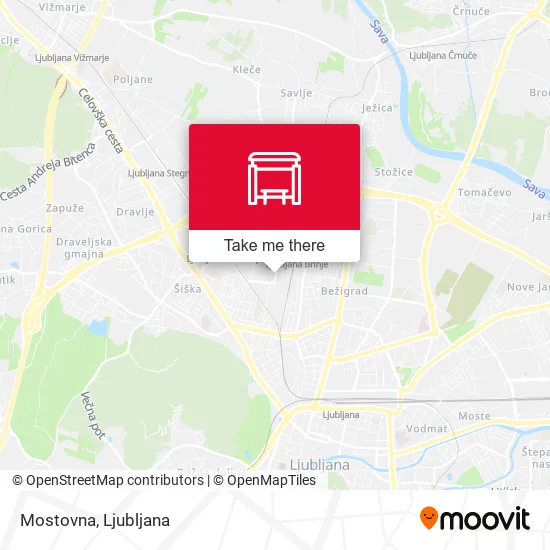 Mostovna map