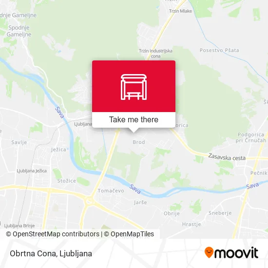 Obrtna Cona map
