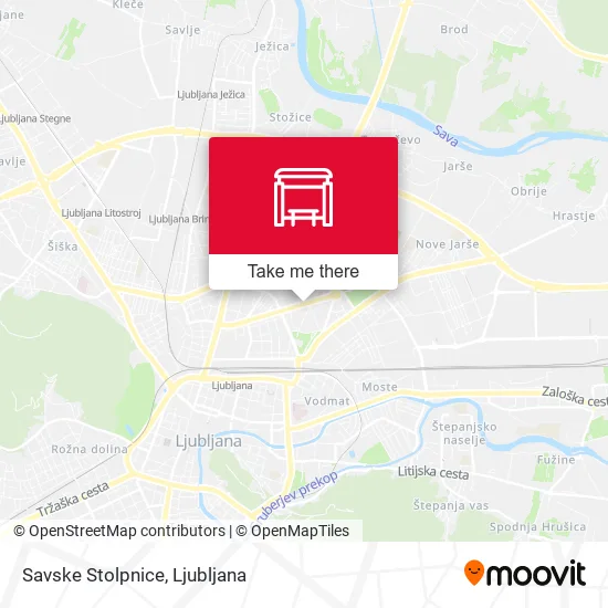 Savske Stolpnice map
