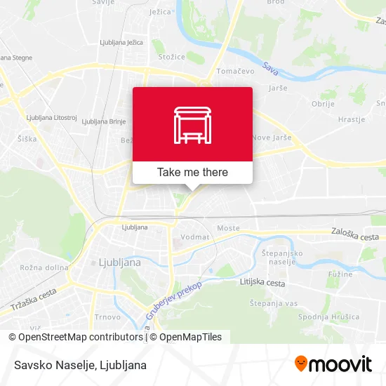 Savsko Naselje map
