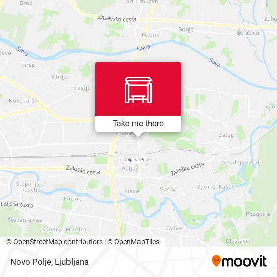 Novo Polje map