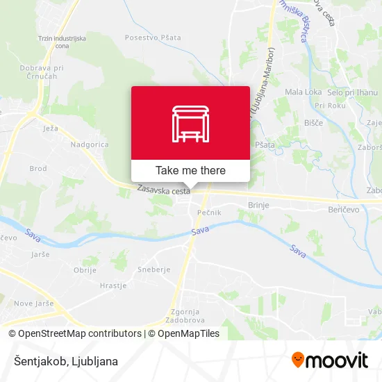 Šentjakob map