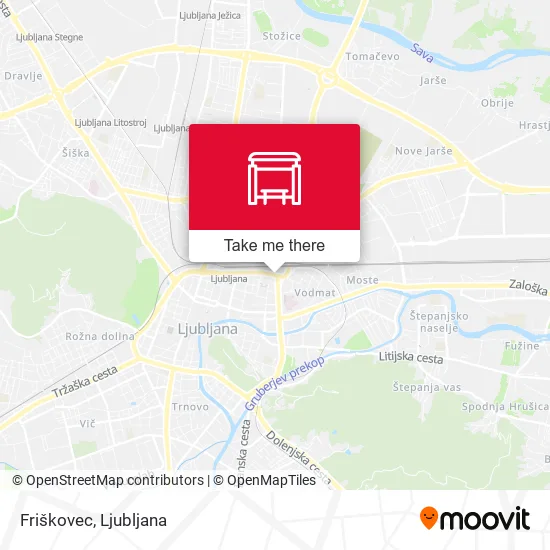 Friškovec map