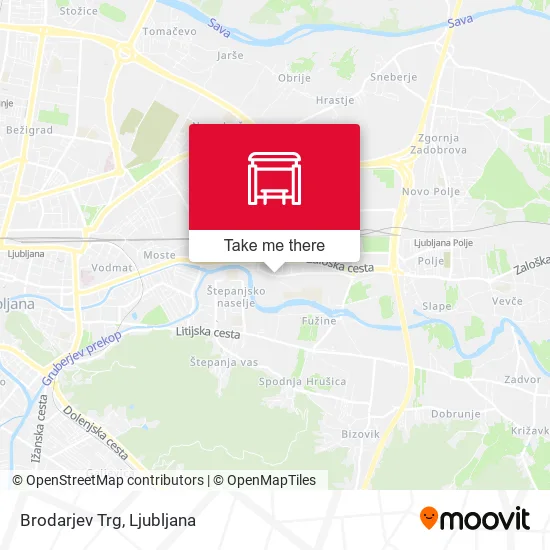 Brodarjev Trg map