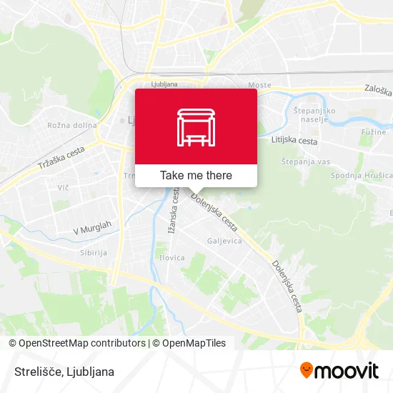 Strelišče map