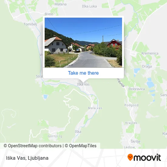 Iška Vas map