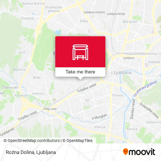Rožna Dolina map